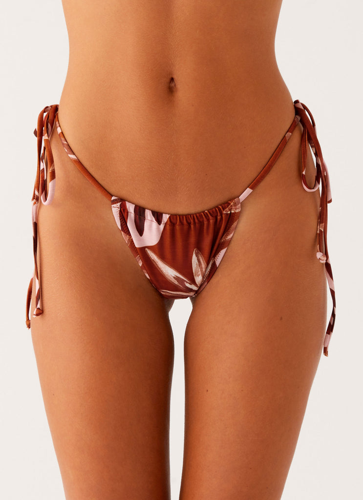 Calista Bikini Bottoms - Cinnamon Palm