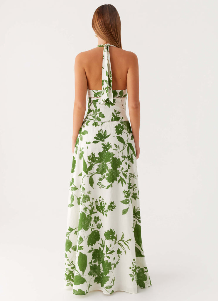 Ember Valley Maxi Dress - Verdant Bloom