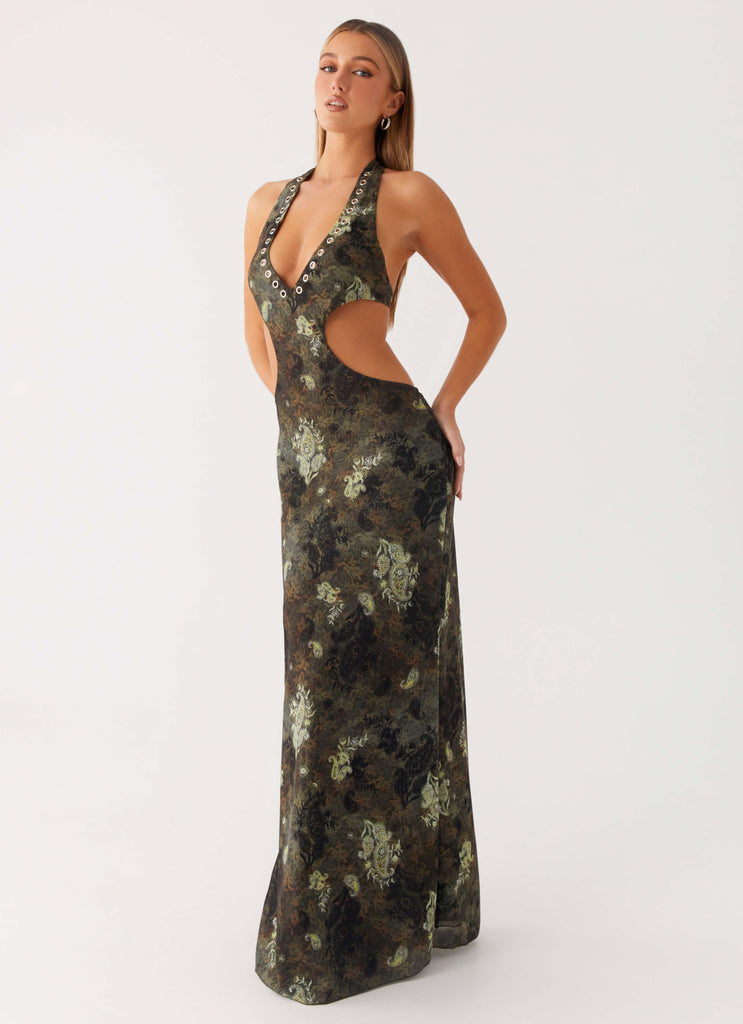 Indra Maxi Dress - Cyber Floral