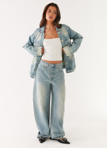 Maxwell Baggy Jeans - Washed Blue