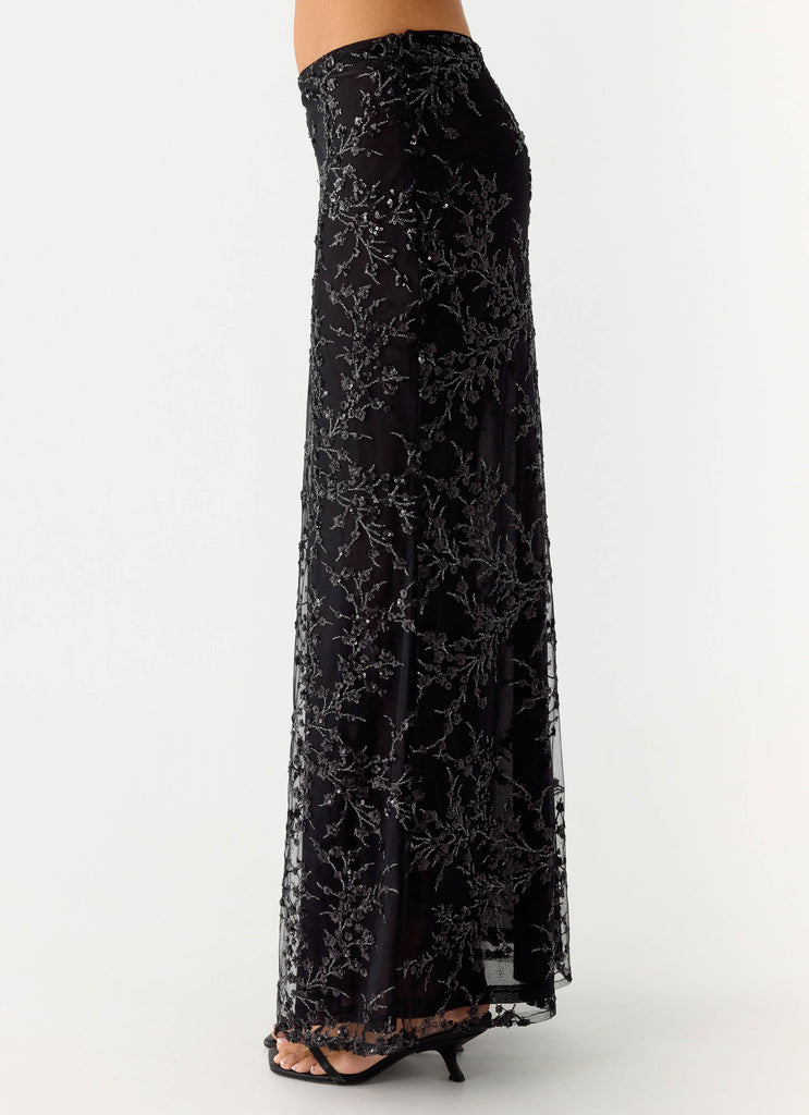 Moodlight Maxi Skirt - Black