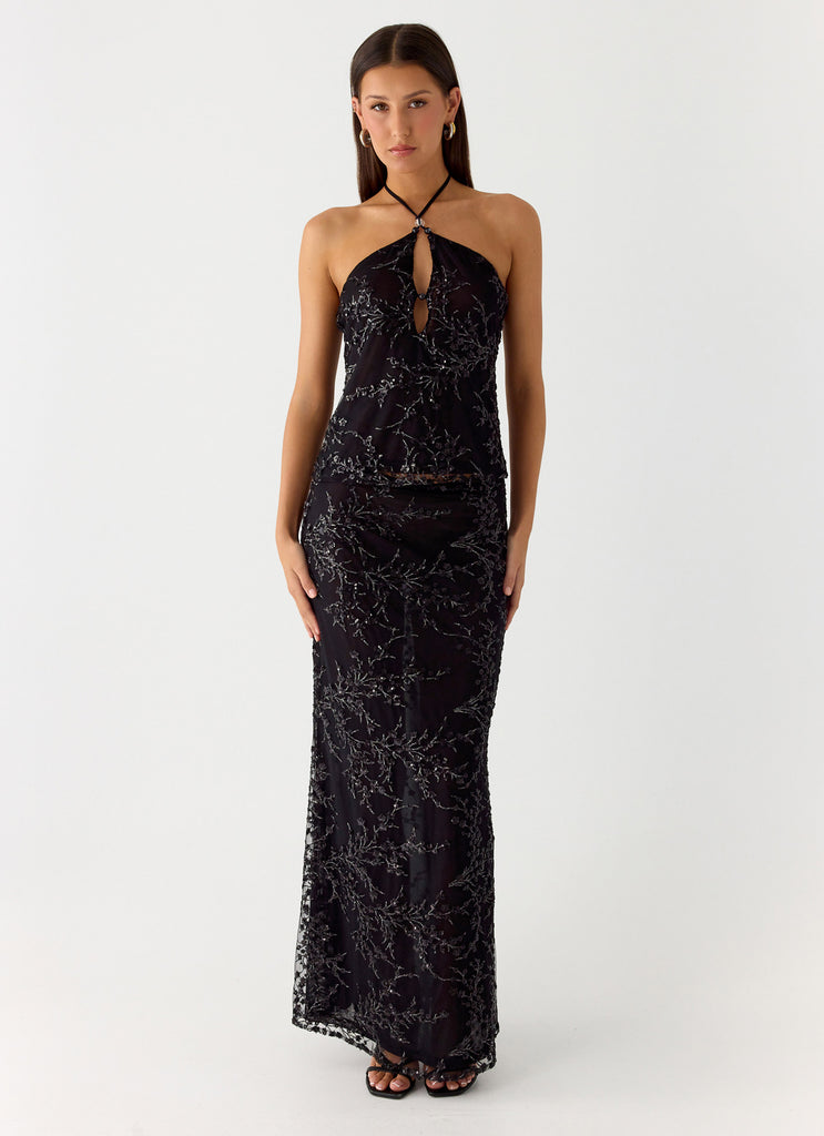 Moodlight Maxi Skirt - Black