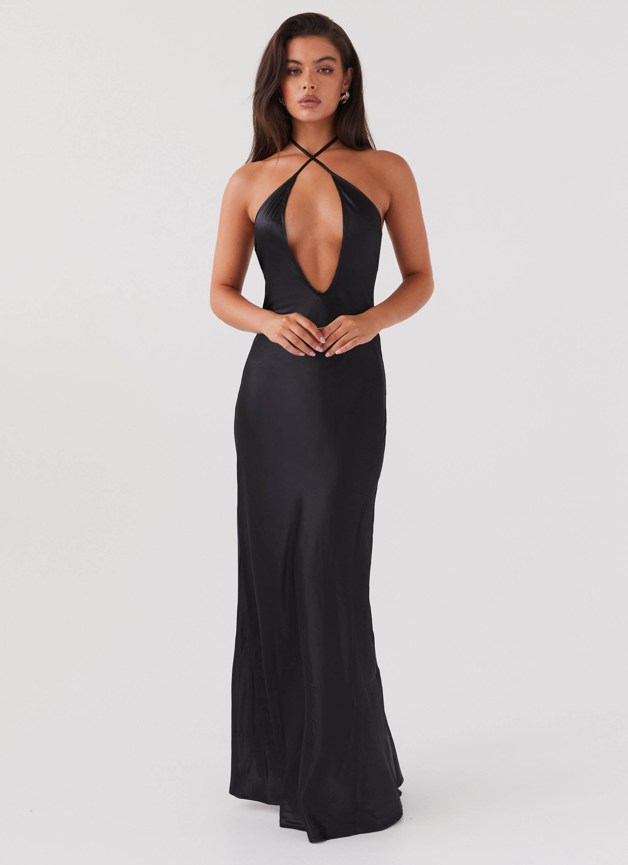 Noir Symphony Maxi Dress Black – Peppermayo - Main Image