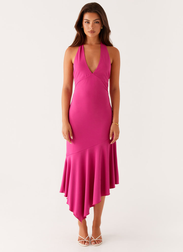 Perdita-Midi-Dress-Fuchsia-1-Peppermayojpg
