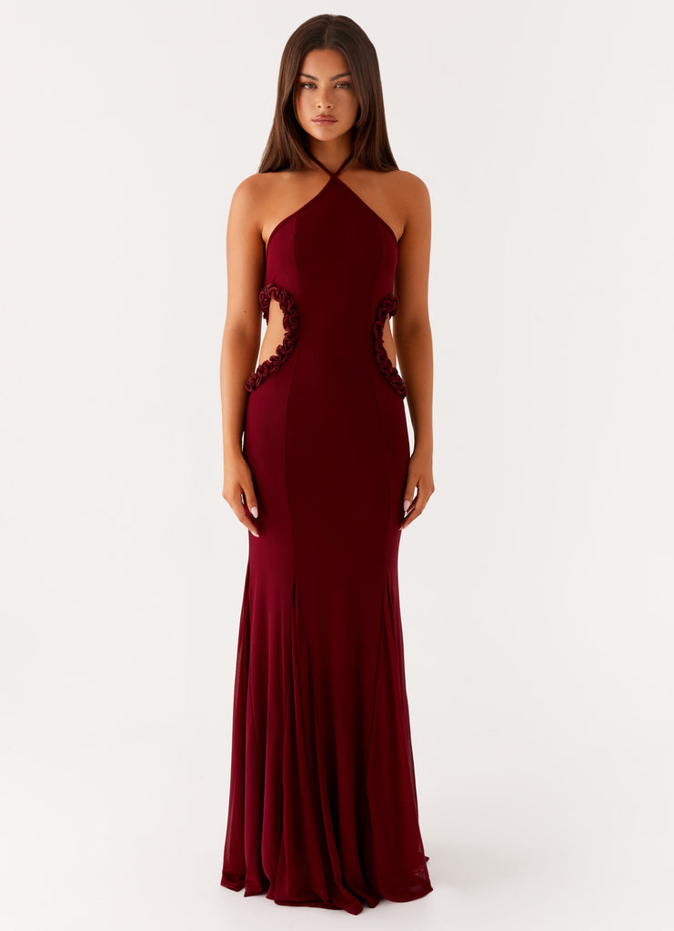 Jemima-Maxi-Dress-Raspberry-Wine-1-Peppermayojpg