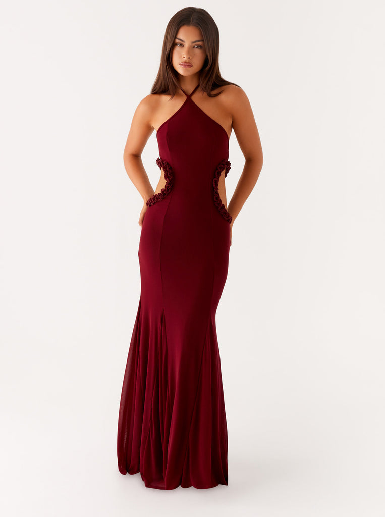 Jemima-Maxi-Dress-Raspberry-Wine-3-Peppermayojpg