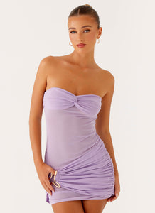 Lilibet Mini Dress Lilac 4 Peppermayo