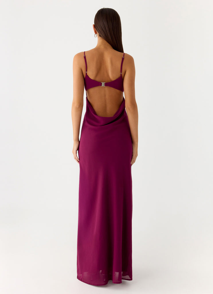 Alouette Maxi Dress - Plum