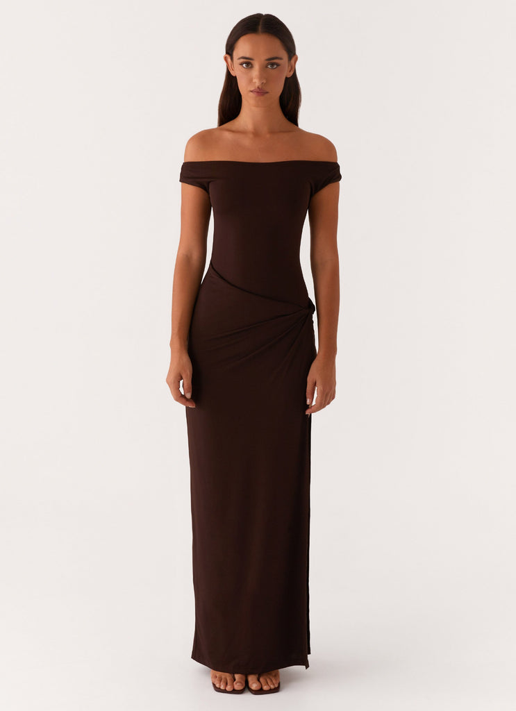 Amerie Maxi Dress - Chocolate