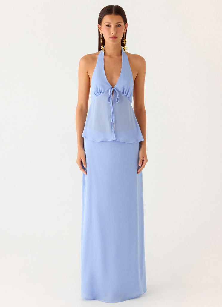 Ashlea Maxi Skirt - Periwinkle