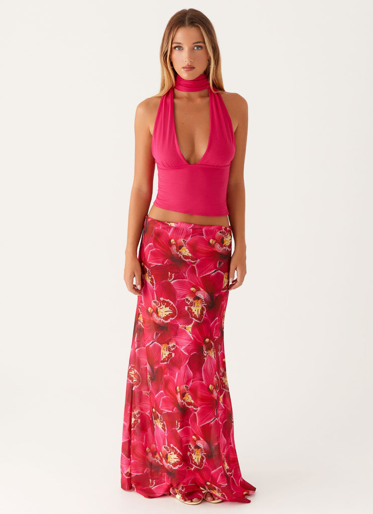 Ashley Maxi Skirt - Orchid Pink