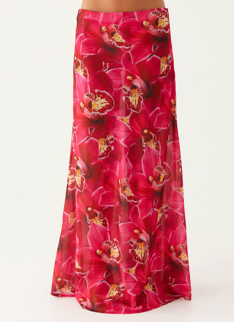 Ashley Maxi Skirt - Orchid Pink