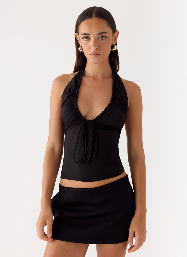 Ask You Twice Top - Black