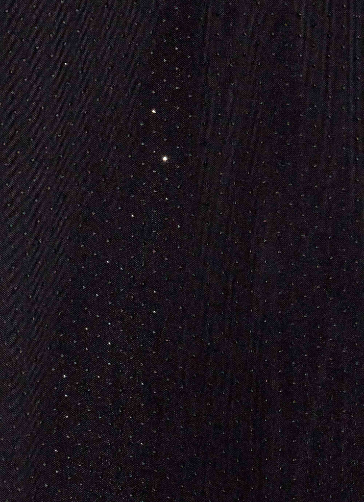 Astraeus Beaded Sequin Maxi Dress - Black