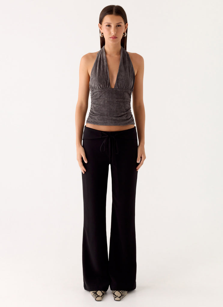 Aylssa Halter Top - Ash