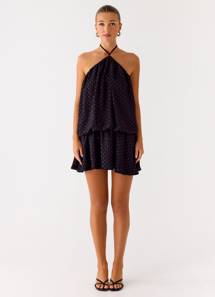 Bet You Wanna Mini Dress - Black