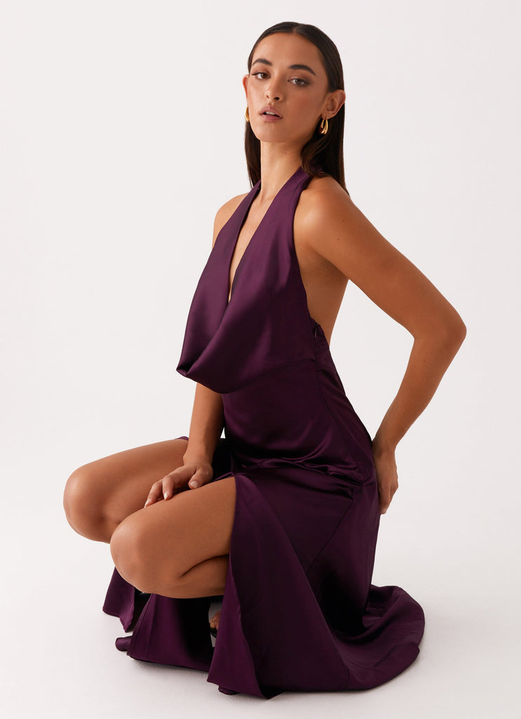 Boulevard Midi Dress - Plum