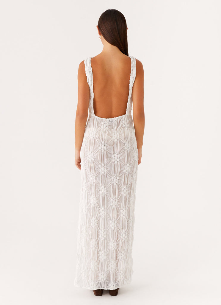 Briar Backless Maxi Dress - Ivory