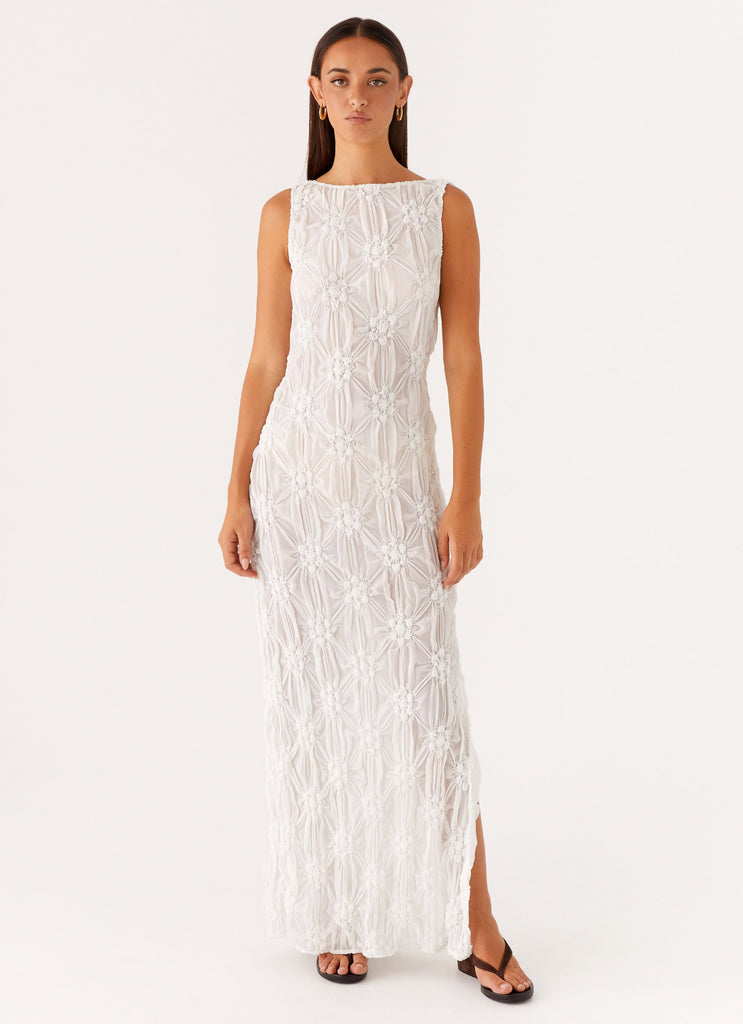 Briar Backless Maxi Dress - Ivory