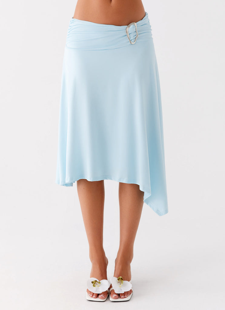 Brisa Midi Skirt - Turquoise