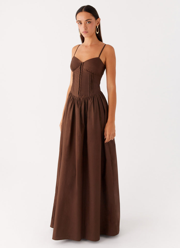 Cerys Maxi Dress - Chocolate