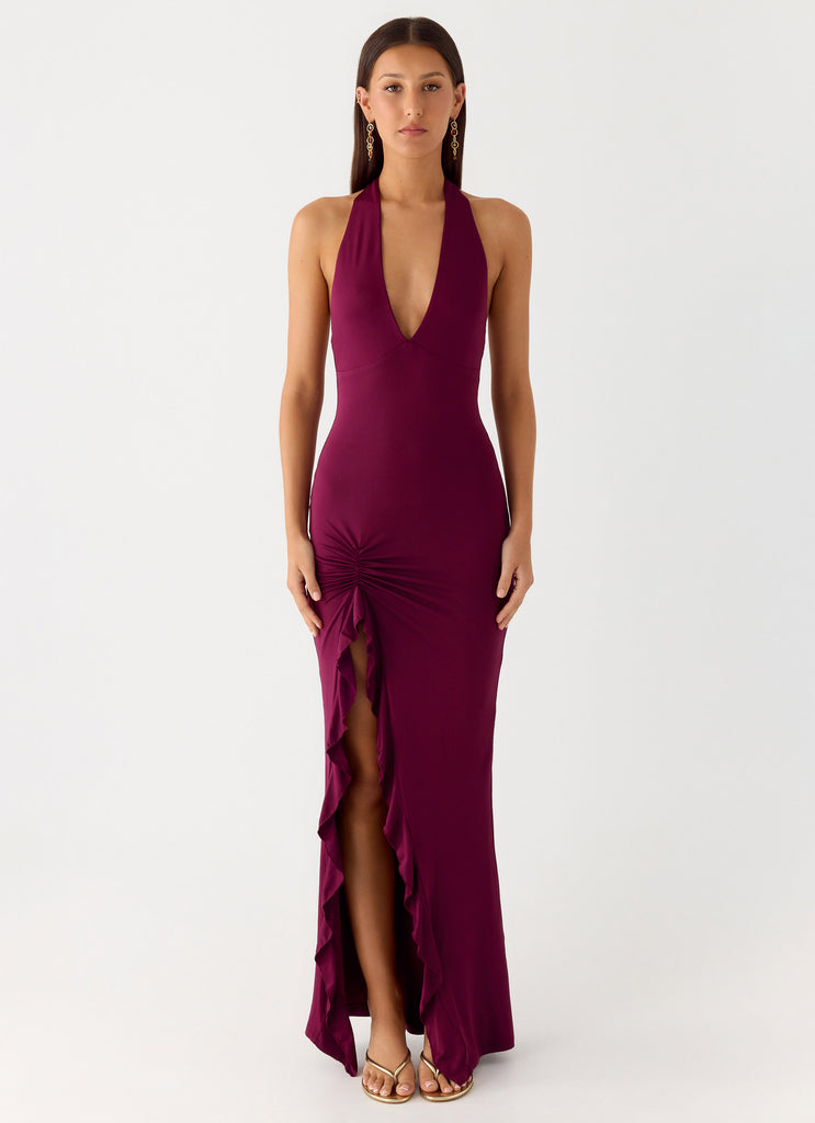 Charmed By You Maxi Dress - Plum