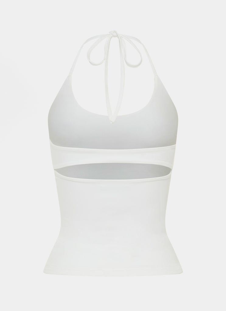 Chauncey Halter Top - White
