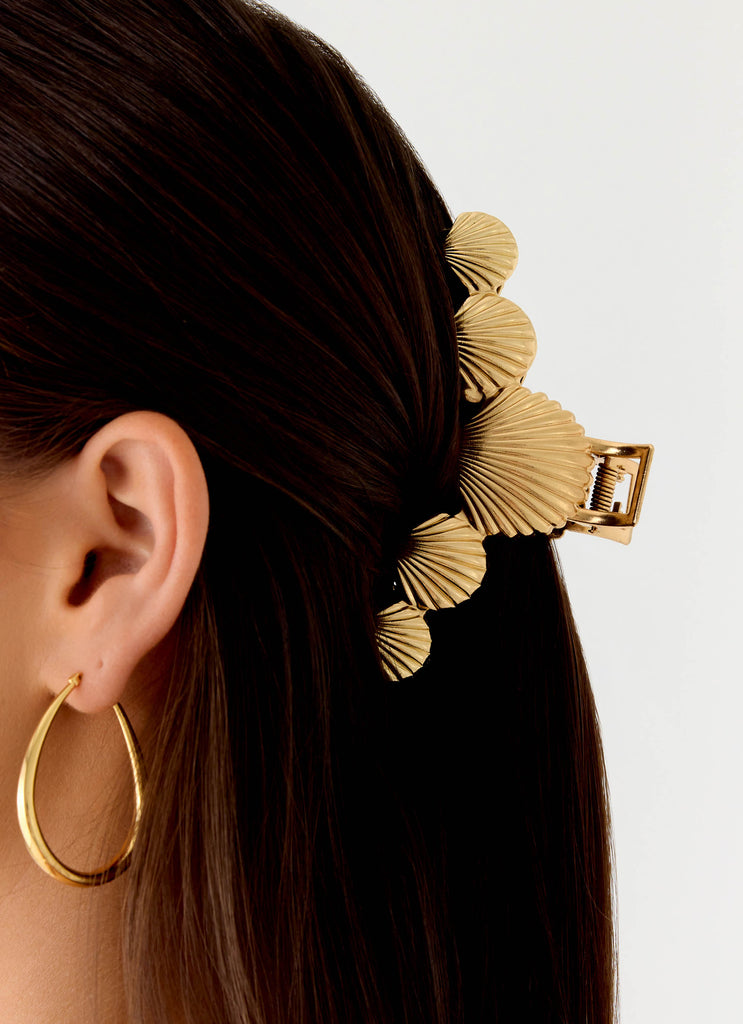 Chill Tides Claw Clip - Gold