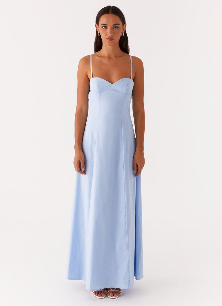 Clear As Day Maxi Dress - Blue