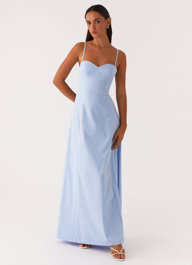 Clear As Day Maxi Dress - Blue