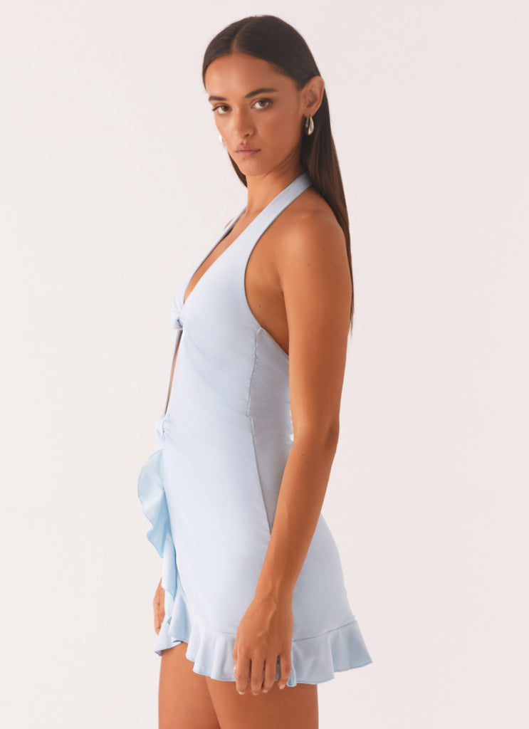 Colette Mini Dress - Pastel Blue