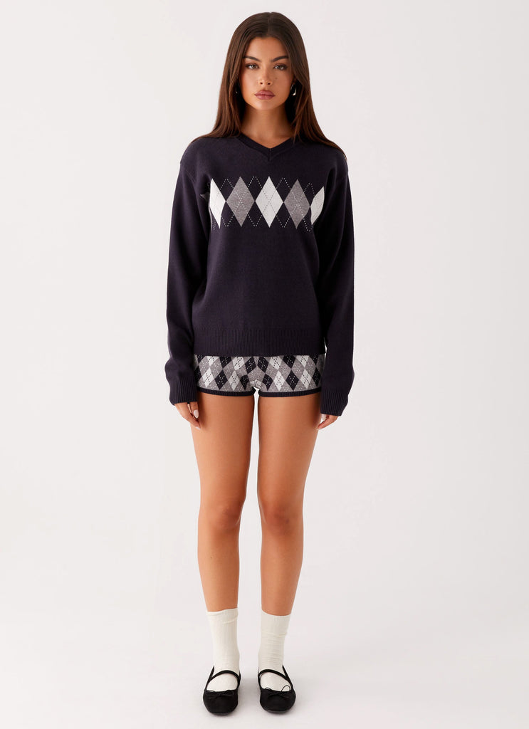 Context Knit Sweater - Navy