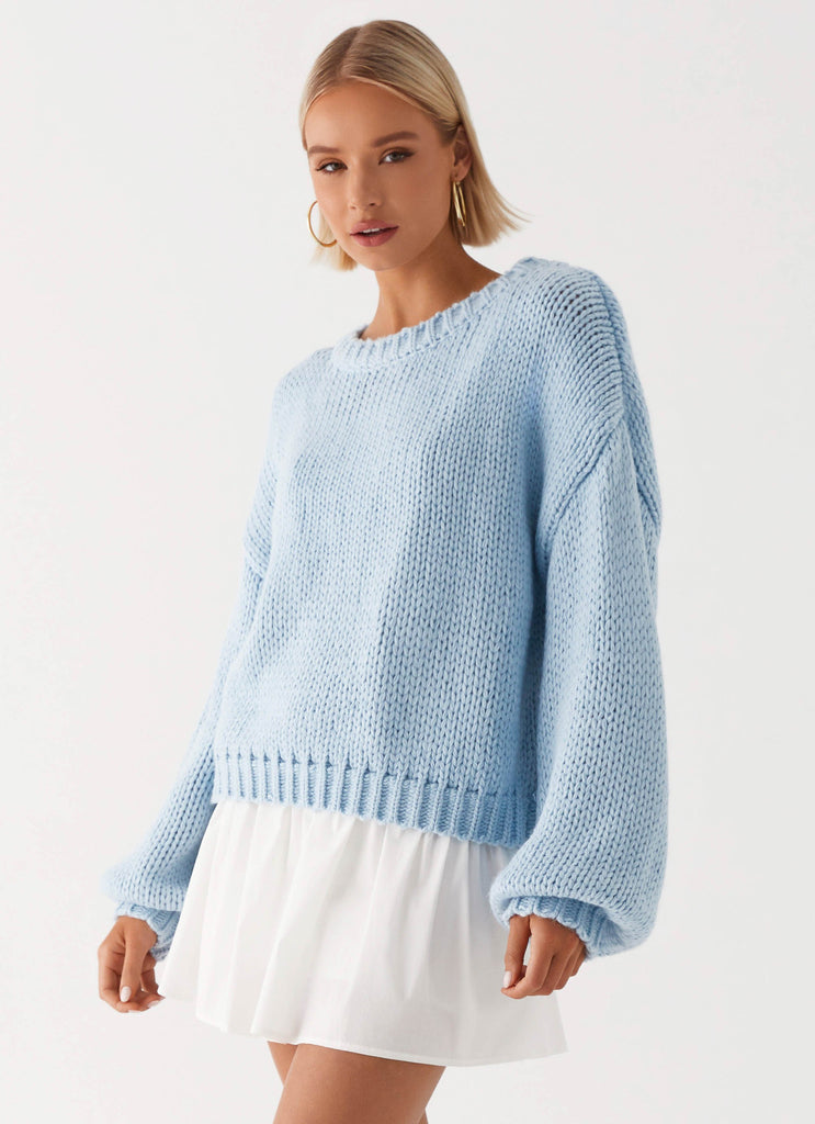 Costella Knit Sweater - Blue