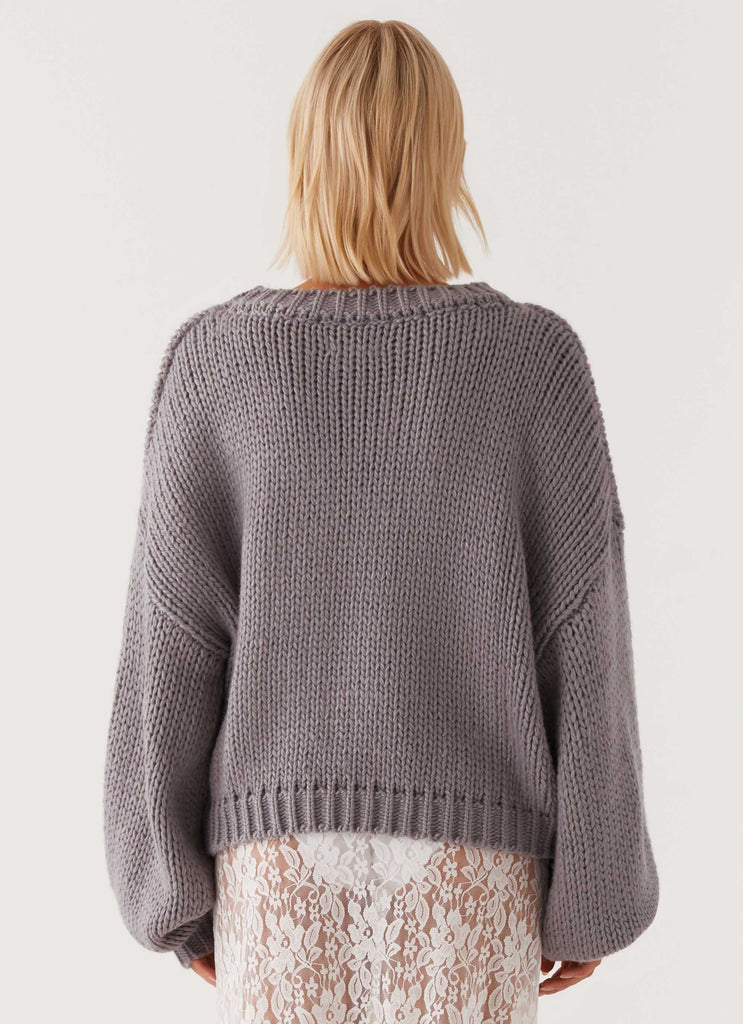 Costella Knit Sweater - Grey