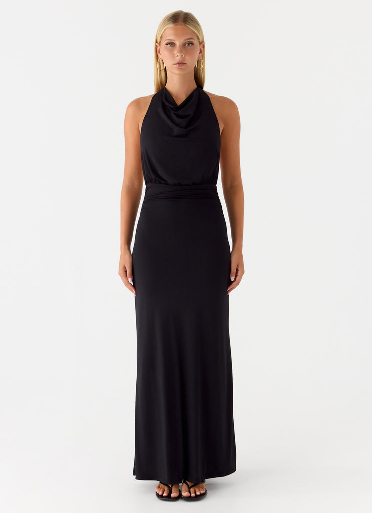 Crazy Over Me Maxi Dress - Black