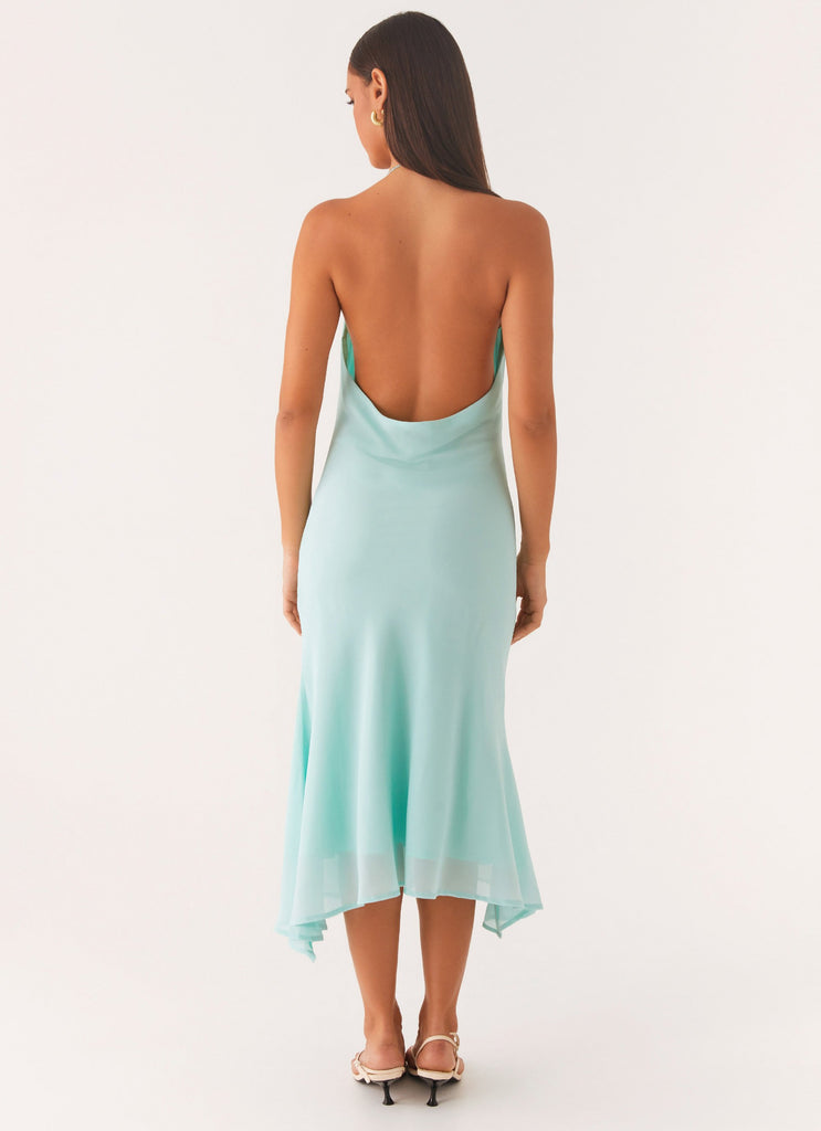 Deep Dive Midi Dress - Pale Blue