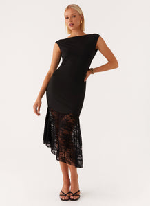 Deshira Midi Dress - Black