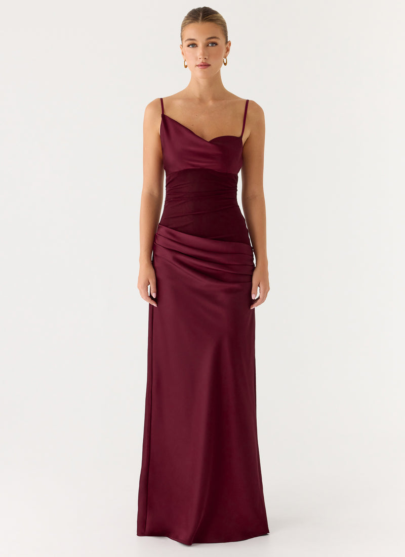 Eternal Energy Maxi Dress - Merlot