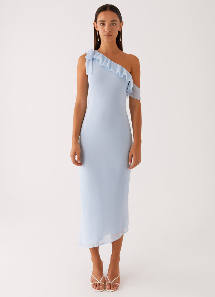 Faithful Midi Dress - Blue