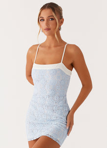 For Keeps Mini Dress - Blue