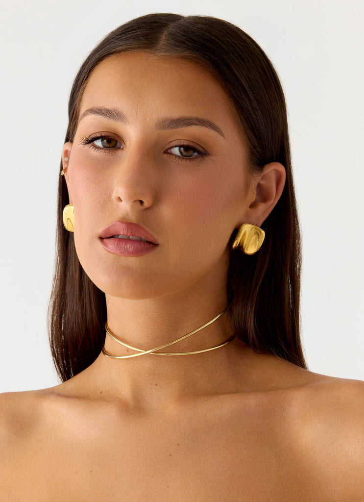 Glossy Hour Necklace - Gold