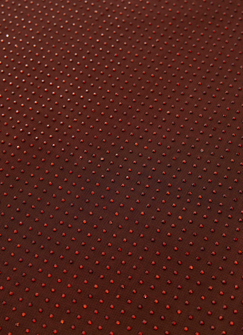 Hot Sequins Maxi Dress - Chocolate