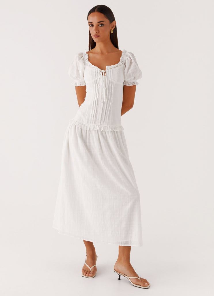 Hundred Percent Midi Dress - White