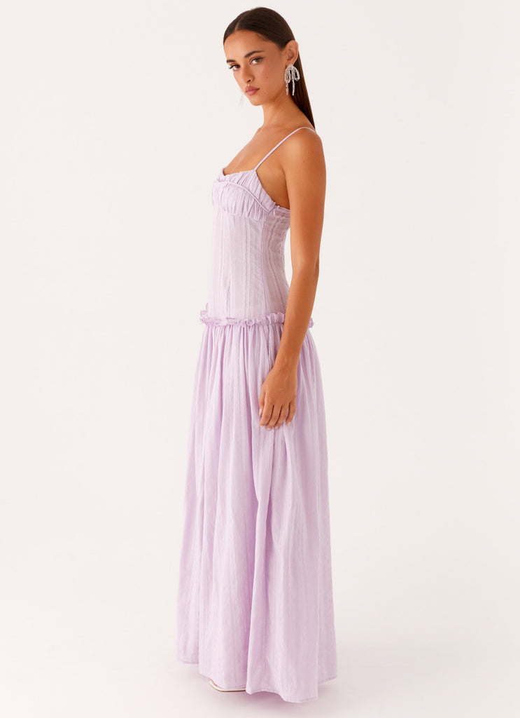 Jacinda Drop Waist Maxi Dress - Lavender