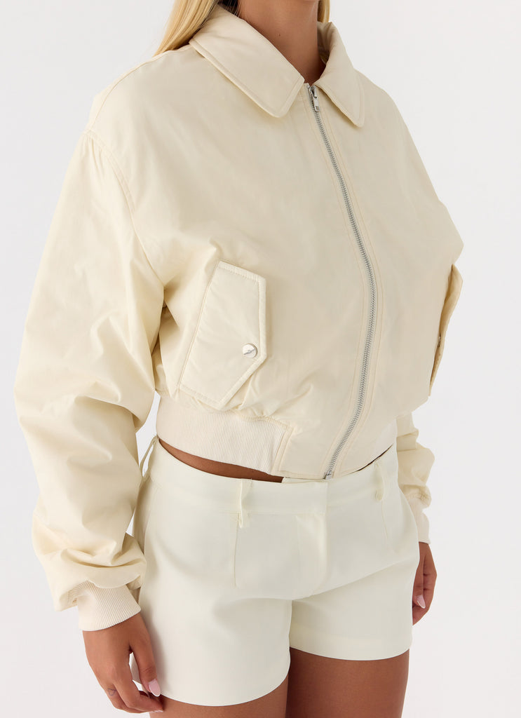 Jameson Bomber Jacket - Ivory