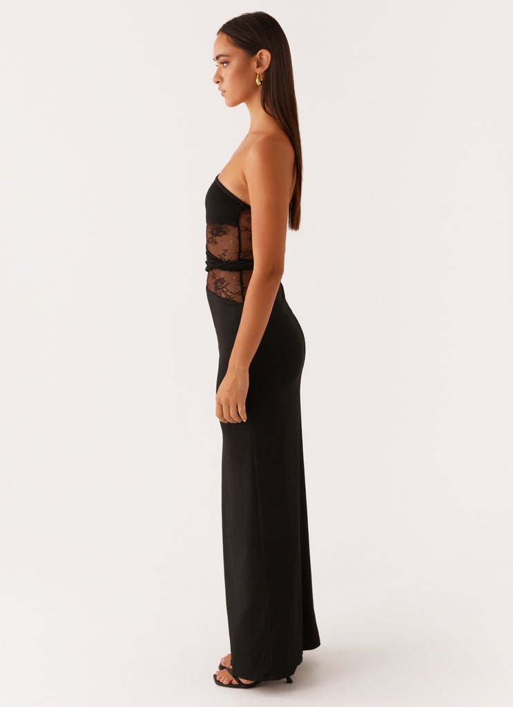 Karma Strapless Maxi Dress - Black