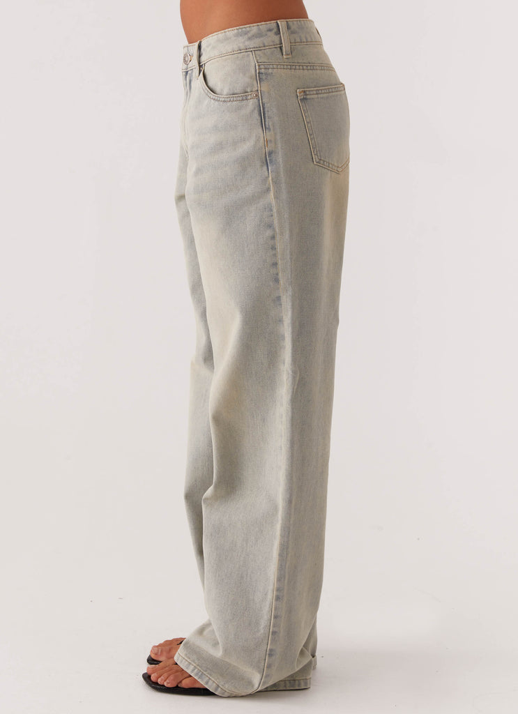 Keanna Low Rise Denim Jeans - Vintage