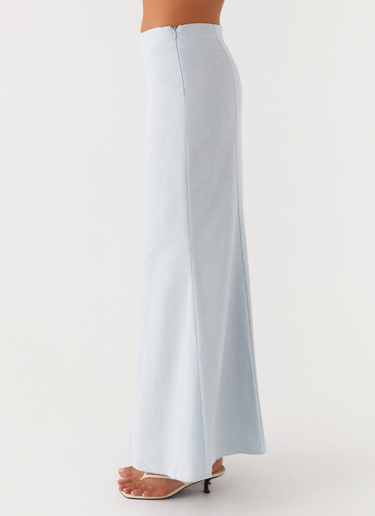 Keep Moving Maxi Skirt - Blue