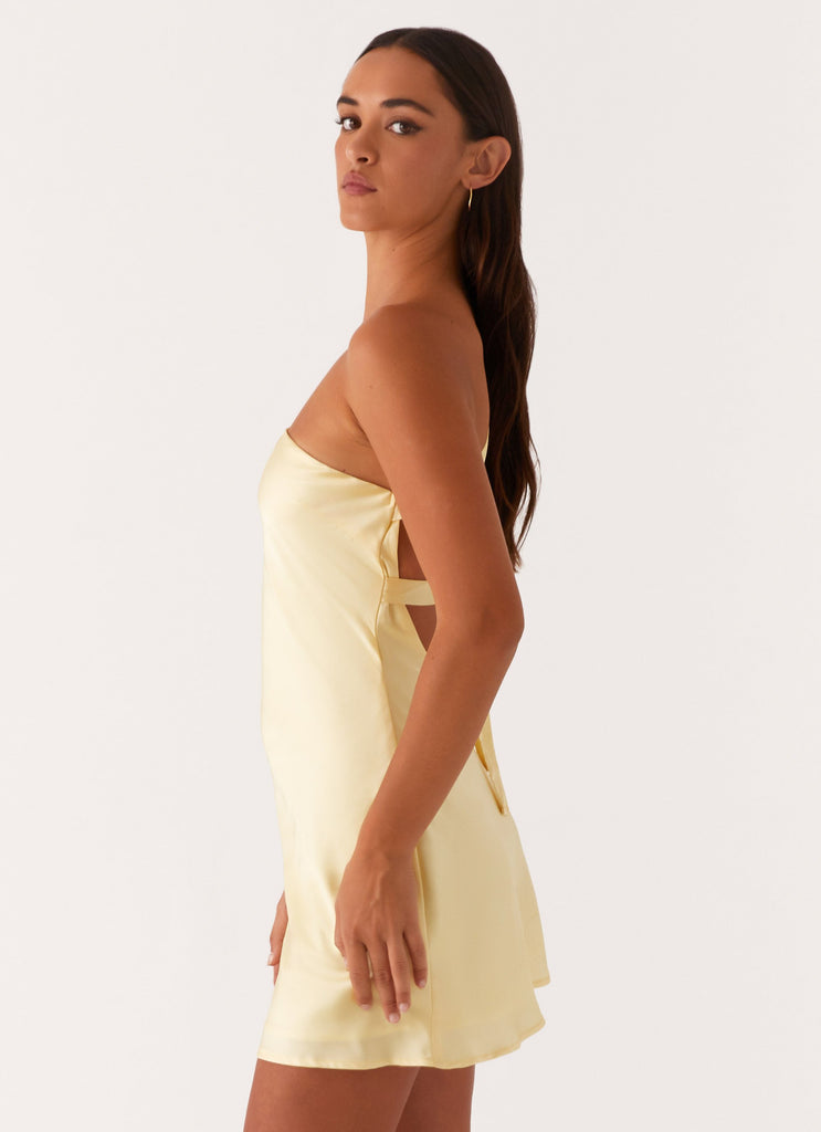 Lights Out Mini Dress - Yellow