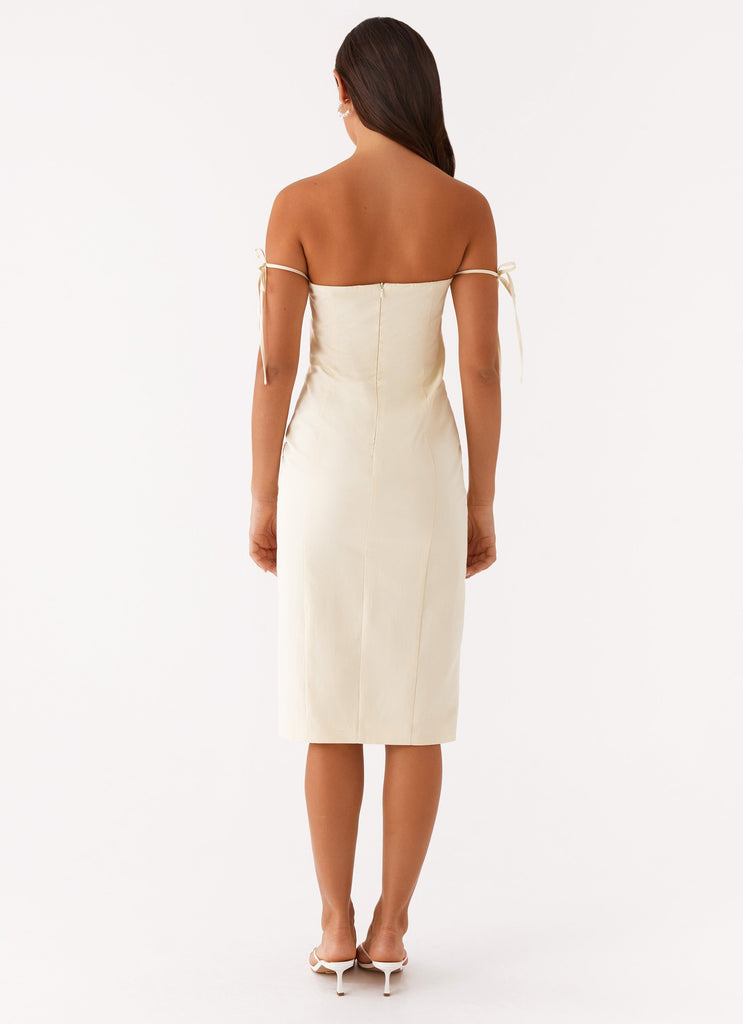 Limelight Midi Dress - Lemon